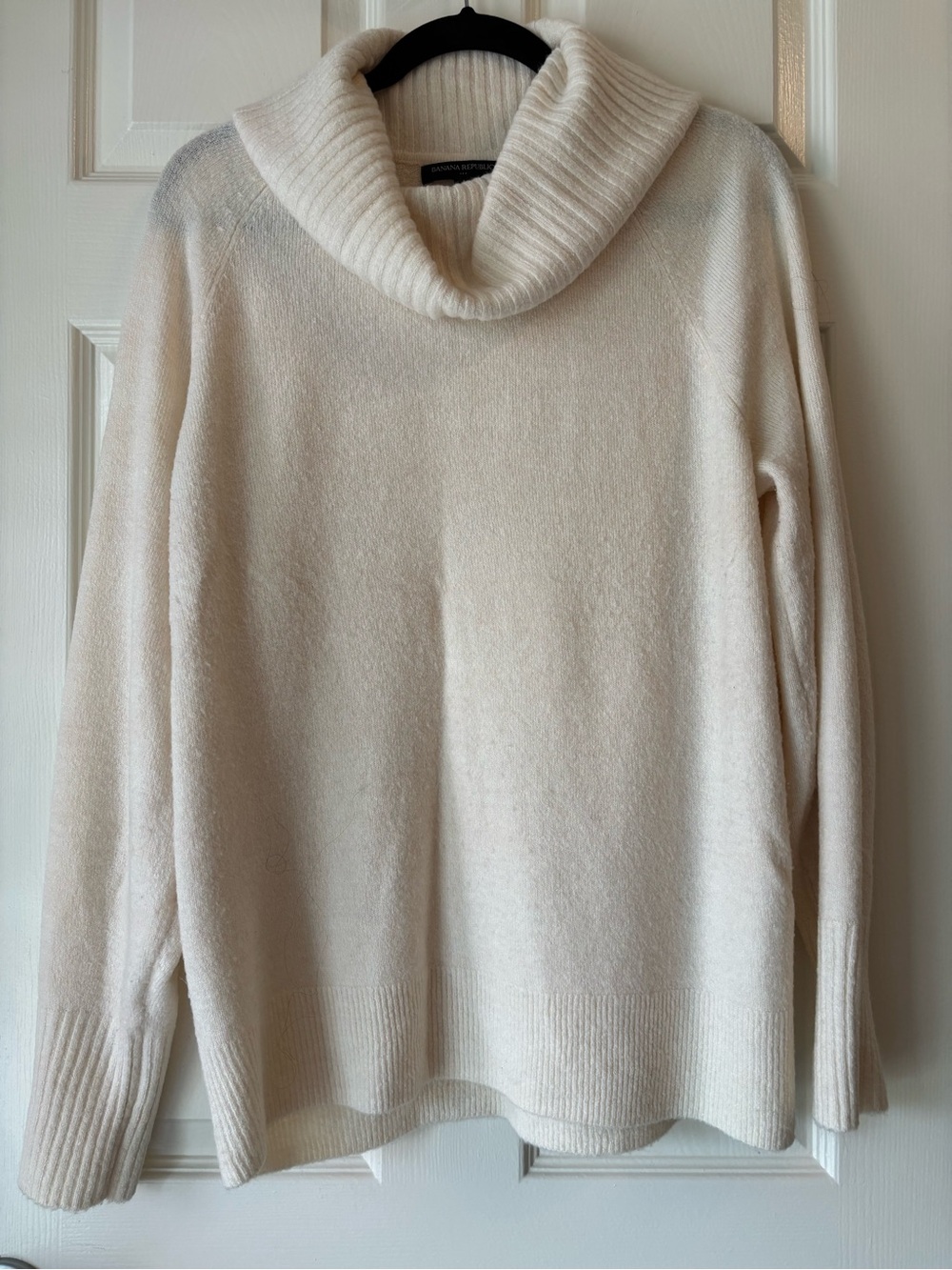 Banana Republic Ivory Cowl Neck Sweater